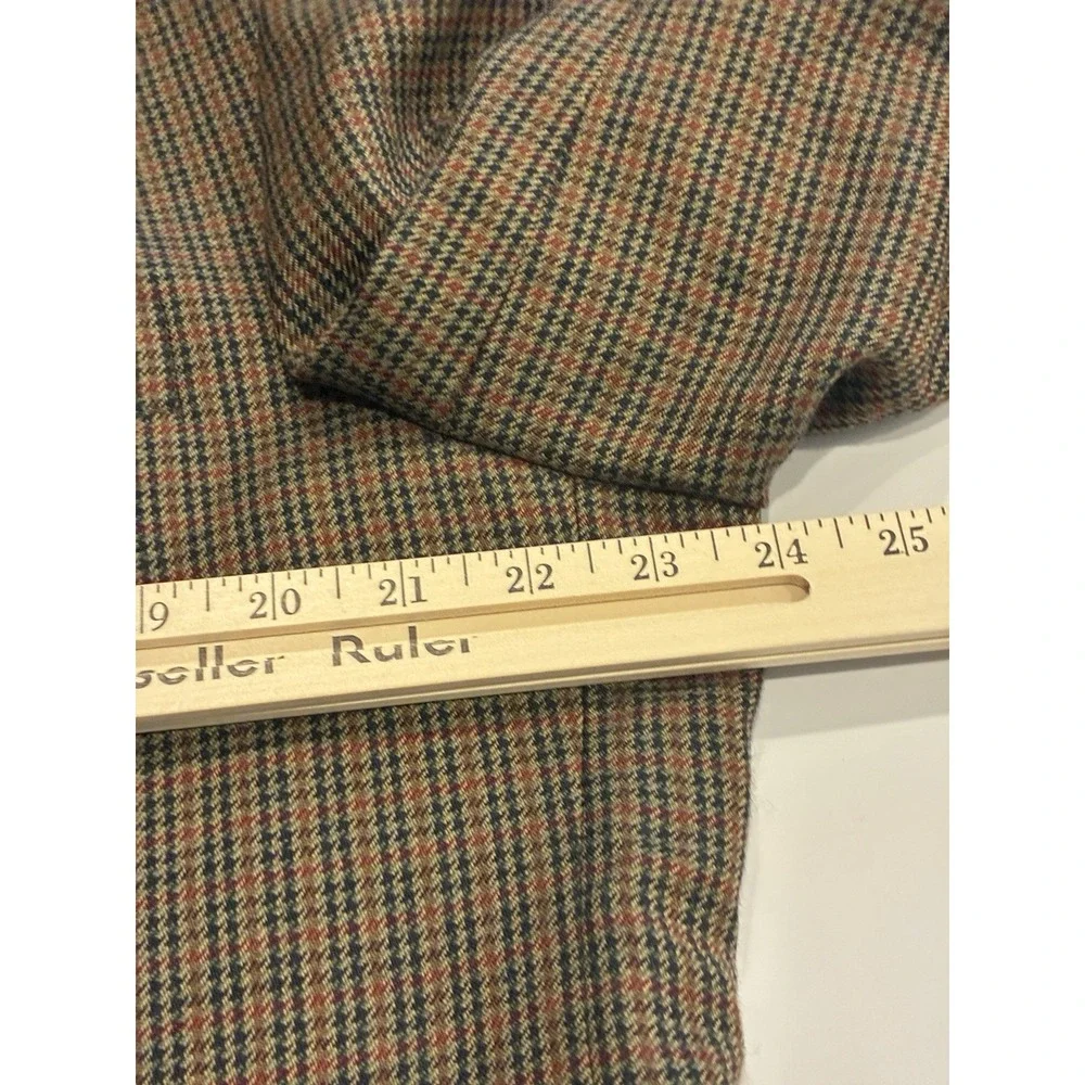 Vtg John Weitz Sport Coat Blazer Mens 46 Wool Tweed Houndstooth GlenPlaid Poland